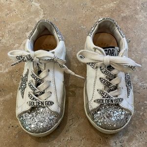 Golden Goose Superstar Toddler Glitter Sneakers